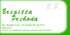 brigitta prihoda business card